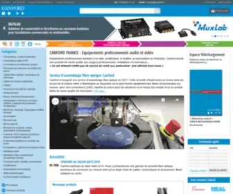 Canford.fr(Equipements audio et vidéo professionnels) Screenshot