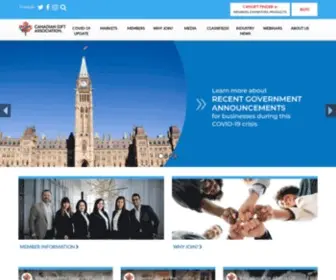 Cangift.org(The Canadian Gift Association (CanGift)) Screenshot