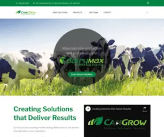 Cangrow.com(CanGrow Crop Solutions) Screenshot