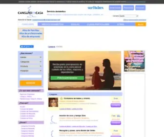Canguroencasa.com(Canguros, niñeras) Screenshot