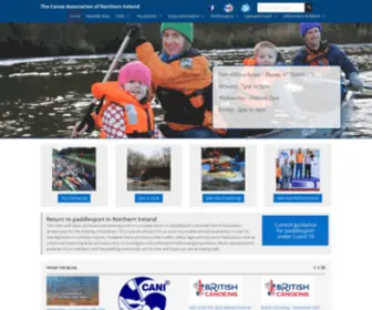 Cani.org.uk(The Canoe Association of Northern Ireland) Screenshot