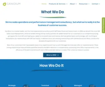 Canidium.com(Sales Performance Management Consultancy Industry Leader) Screenshot