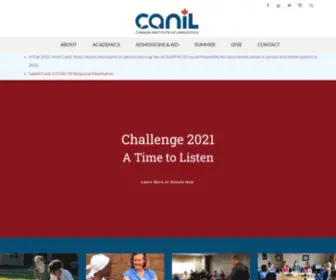 Canil.ca(Canada Institute of Linguistics) Screenshot