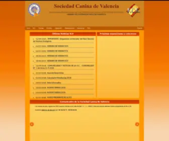 Caninadevalencia.com(Sociedad Canina de Valencia) Screenshot