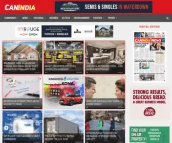 Canindia.com(Canada's favorite south asian newspaper) Screenshot