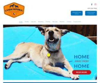 Canine-Republic.com(Canine Republic offers Dog boarding and dog daycare for Plano) Screenshot