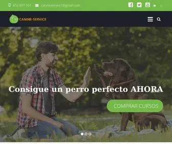 Canine-Service.com(Educación canina Canine Service) Screenshot