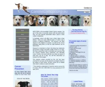 Caninecancer.org.au(Dedicated to Canine Cancer Awareness) Screenshot