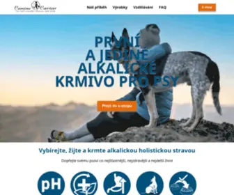 Caninecaviar.cz(Canine Caviar Pet Foods Inc) Screenshot