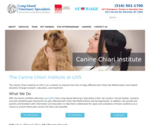 Caninechiariinstitute.org(Canine Chiari Institute) Screenshot