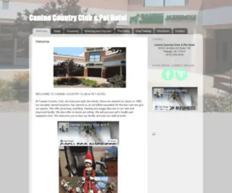 Canineclubandpet.com(Canine Country Club & Pet Hotel) Screenshot