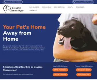 Caninecourtyard.com(At Canine Courtyard we treat every dog) Screenshot