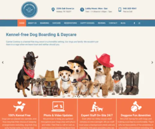 Caninecowboy.com(Dog Boarding) Screenshot