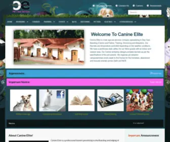 Canineelite.com(Dog Boarding & Cattery in Delhi) Screenshot