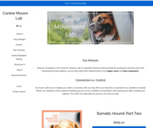 Caninemovementlab.com(Canine Movement Lab) Screenshot