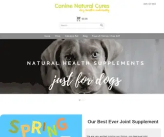 Caninenaturalcures.co.uk(Natural Supplements for Dogs) Screenshot