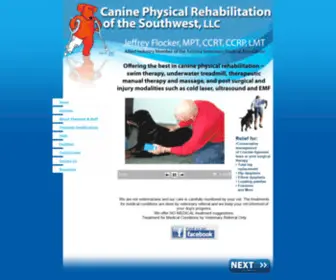 Caninerehab.com(Dog swim therapy) Screenshot