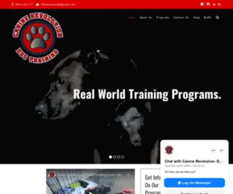 Caninerevolution.com.au(Canine Revolution Dog Training) Screenshot