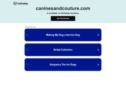 Caninesandcouture.com(Caninesandcouture) Screenshot