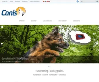 Canis.no(Alt om hunder og hundetrening) Screenshot