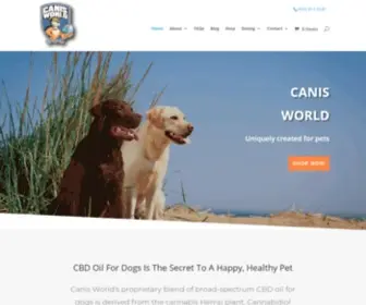 Canisworld.com(CBD oil for dogs) Screenshot