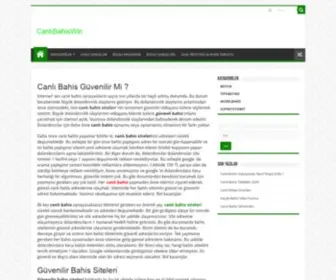 Canlibahiswin.com(Canlı Bahis Siteleri) Screenshot