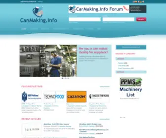 Canmaking.info(The Can Making Information Source) Screenshot