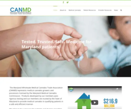 Canmd.org(The Maryland Wholesale Cannabis Trade Association (CANMD)) Screenshot