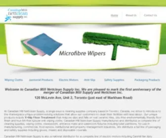 Canmill.com(Canadian Mill Nettclean Supply Inc) Screenshot