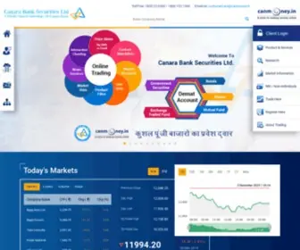 Canmoney.in(Canara Bank Securities Ltd) Screenshot