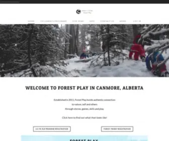 Canmoreforestplay.com( Forest Play) Screenshot