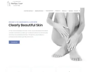 Canmoremedispa.com(Clearly Beautiful Skin) Screenshot