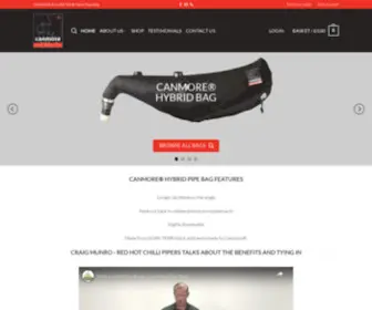 Canmorepipebags.com(CANMORE®) Screenshot