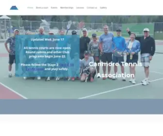 Canmoretennis.ca(Canmoretennis) Screenshot