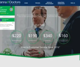 Canna-Doctors.com(Canna Doctors of America) Screenshot