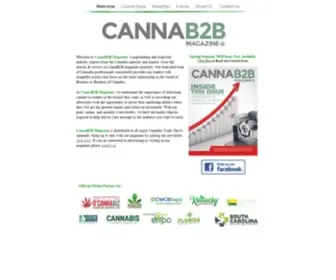 Cannab2Bmagazine.com(Cannab2Bmagazine) Screenshot