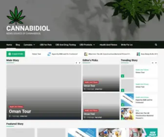 Cannabidiolsite.com(News Source of Cannabidiol) Screenshot