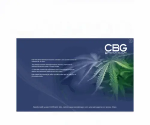 Cannabiogen.com(Cannabiogen/ CBG Designs) Screenshot