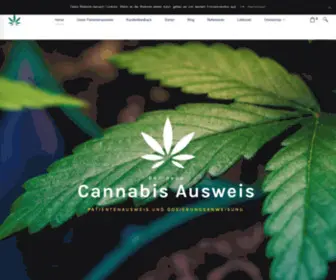 Cannabis-Ausweis.de(Jetzt den Cannabis Ausweis beantragen) Screenshot