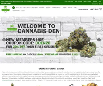 Cannabis-Den.com(Cannabis Den) Screenshot