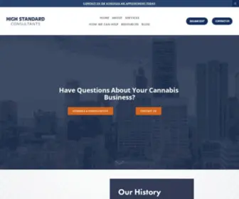 Cannabisadvising.com(High Standard Consultants) Screenshot