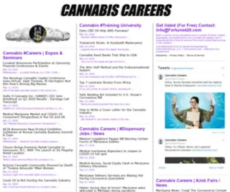 Cannabiscareers.com(Cannabis Careers) Screenshot