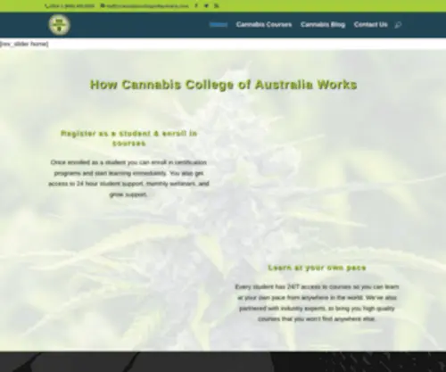 Cannabiscollegeofaustralia.com(Cannabiscollegeofaustralia) Screenshot