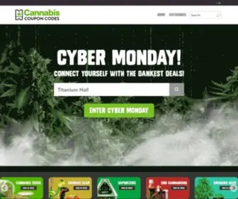 Cannabiscouponcodes.com(The #1 Cannabis Discount Site) Screenshot
