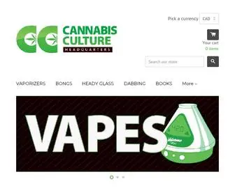 Cannabisculturehq.com(Cannabis Culture Headquarters) Screenshot