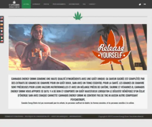 Cannabisenergydrink.fr(Cannabis Energy Drink) Screenshot