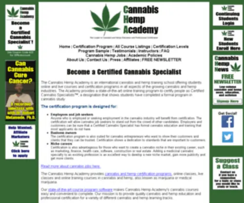 Cannabishempacademy.com(Cannabishempacademy) Screenshot