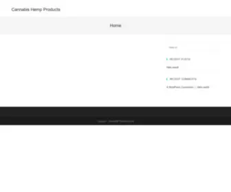 Cannabishempproducts.net(Cannabis Hemp Products) Screenshot