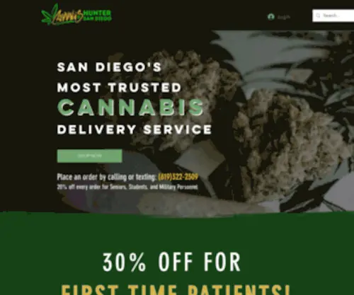 Cannabishuntersd.com(Cannabis Hunter SD) Screenshot