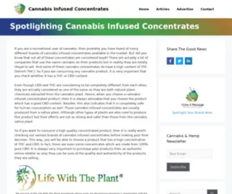 Cannabisinfusedconcentrates.com(Spotlighting Cannabis Infused Concentrates) Screenshot